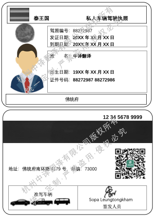 泰国驾照翻译成中文模板,泰国驾照翻译.png