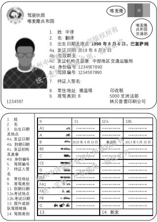 喀麦隆驾照翻译,杭州驾照翻译公司.png