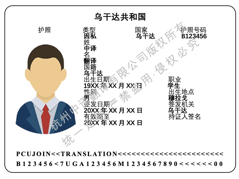 乌干达护照翻译模板.png