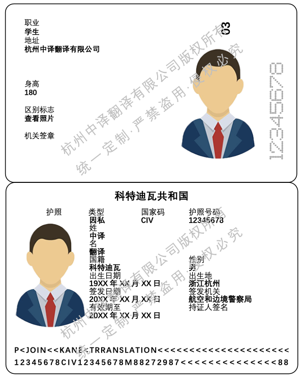 科特迪瓦护照翻译成中文模板.png