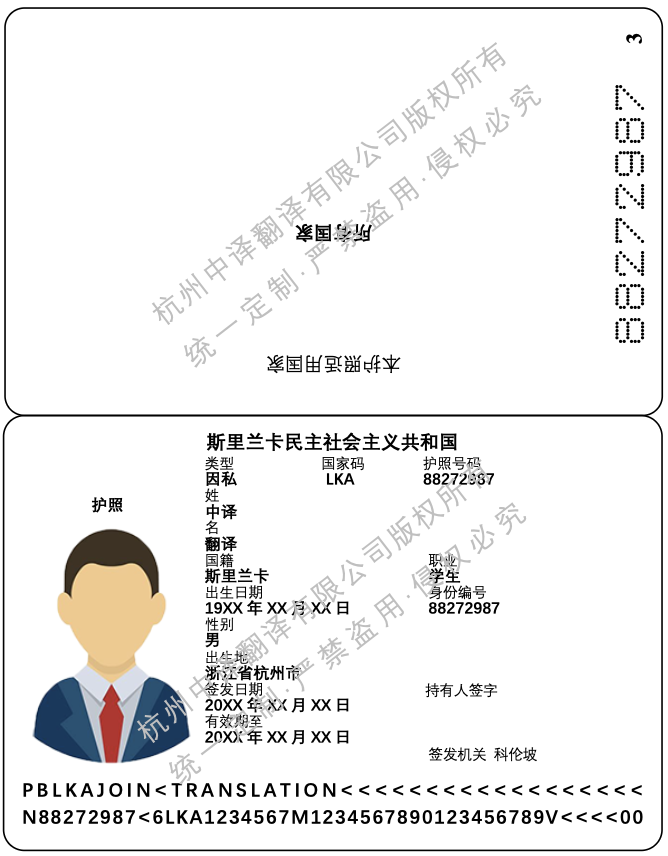 斯里兰卡护照翻译成中文盖章模板.png